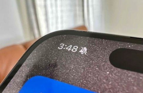 兰考苹果15pro维修站分享如何隐藏iPhone15Pro上静音铃声图标 